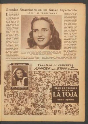 Grandes atracciones en un nuevo espectáculo - "Luba" se transforma