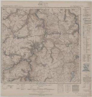 Section Zschopau aus: Topographische Karte (Meßtischblätter) Sachsen