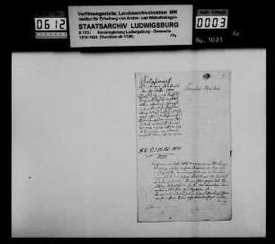 Benutzung von Archivalien der staatlichen Archive (Staatsarchiv, Archiv des Innern, Finanzarchiv)