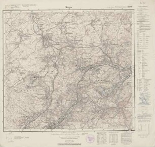 6608 (alte Nr.: 3540) Illingen, Meßtischblatt (4cm - Karte)