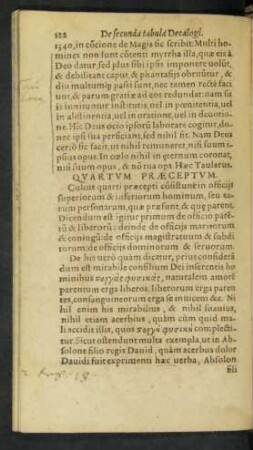 Quartum Praeceptum.