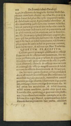 Quartum Praeceptum.