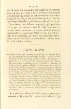 Capítulo XVII. Continúa la persecucion del cristianismo en el imperio de Annam ...