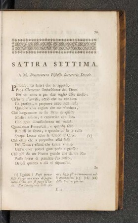 Satira Settima.
