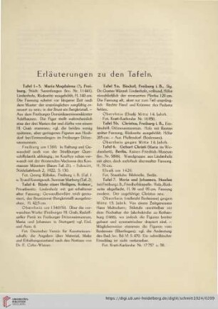 Erläuterungen zu den Tafeln