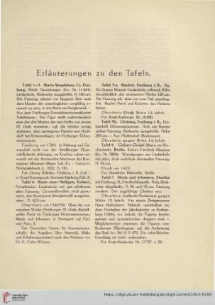 Erläuterungen zu den Tafeln