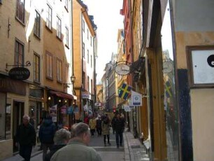 Stockholm: Gasse auf Gamla Stan (Altstadtgasse)