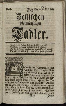 1742. Das Fünf und dreißigste Stük.