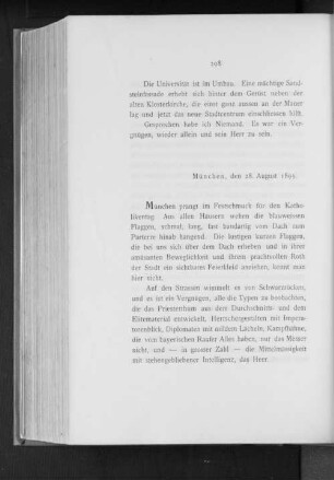 München, den 28. August 1895.