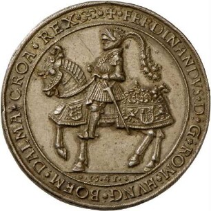 Anderthalbfacher Schautaler von Kaiser Maximilian II. zu Ehren seines Vaters Ferdinand I., 1565