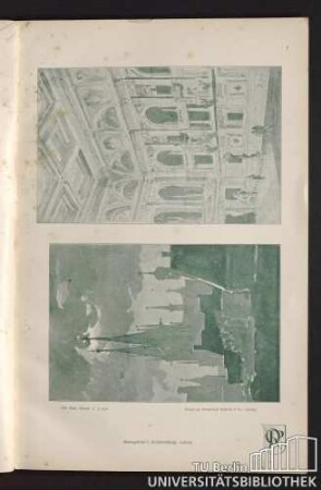 1. Beleuchtungsstudie aus Nürnberg (1881). - Vestibule vom Treppenaufgang eines Theaters.