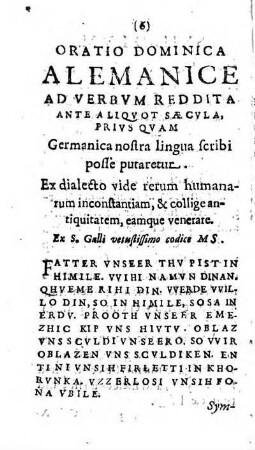 Prima religionis Christianae Rudimenta antiquiss. Saxorum Alemanorum lingua scripta