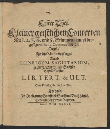 Liber tertius & ultimus
