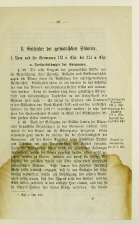 1. Rom und die Germanen 113 v. Chr. bis 375 n. Chr.