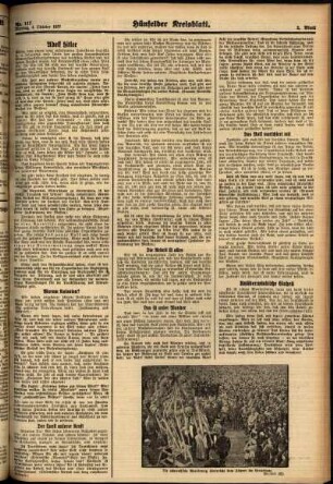 Zweite Ausgabe vom Montag, den 04. Oktober 1937.