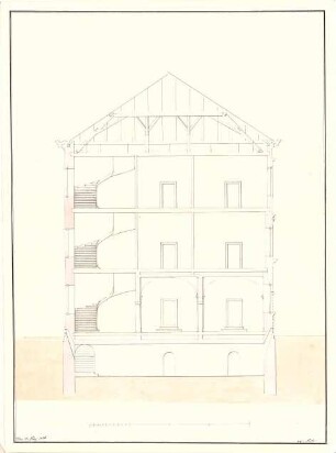Mühe, Anton; Wohngebäude - Schnitt