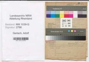 Entnazifizierung Adolf Gerlach , geb. 29.11.1908 (Polizeist)