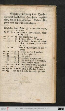 Wegen Entfernung vom Druckort haben sich verschiedene Hauptfehler eingeschlichen, [...]