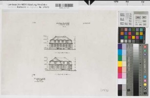 Münster (Münster) Schloßnebengebäude Ansichten 1952 1 : 200 33,5 x 45 Druckvorlage Staatshochbauamt Münster