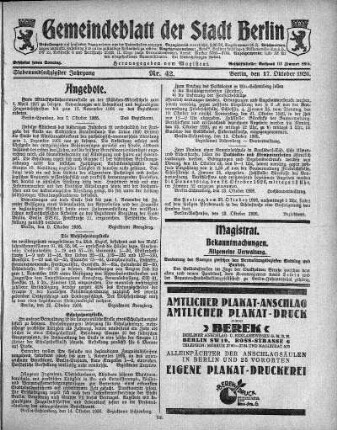 1926,42: Nr. 42, 17. Oktober 1926