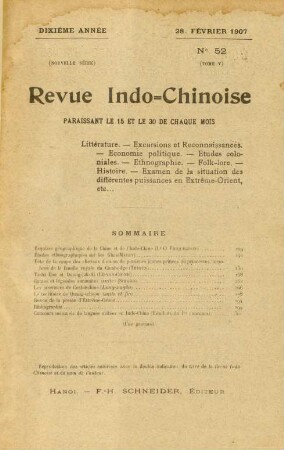 28 Février 1907. No. 52.