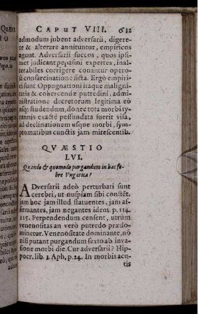 Quaestio LVI. Quando & quomodo purgandum in hac febre Ungarica?