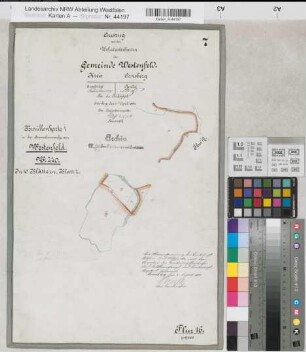 Westenfeld (Sundern), Separation Westenfeld, Bl. 7 Brouillonkarte Flur 16