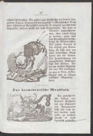 Das hermeneutische Mondkalb.