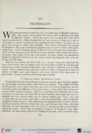 XVI. Personality