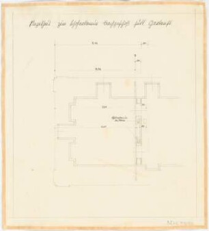 Dienstwohnung des Reichsaußenministers Joachim von Ribbentrop, Berlin-Mitte Umbau: Kamin im Südflügel: Grundriss