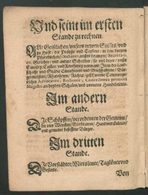 Und seint im ersten Stande zu rechnen