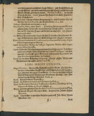 Libri Serius Exhibiti.