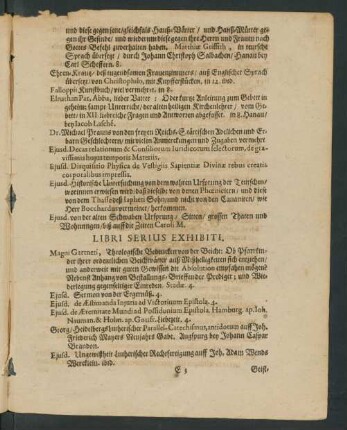 Libri Serius Exhibiti.