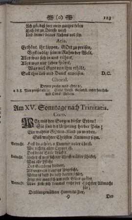 Am XV. Sonntage nach Trinitatis – Am XXVII. Sonntage nach Trinitatis