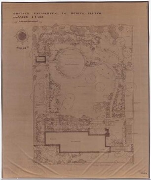 Garten Günther Werner-Ehrenfeucht, Berlin-Dahlem: Gartenplan 1:100