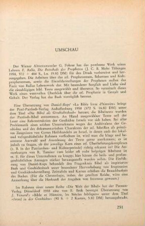 251 [Rezension] Daniel-Rops, Henri, Die Bibel als Geschichtsbuch