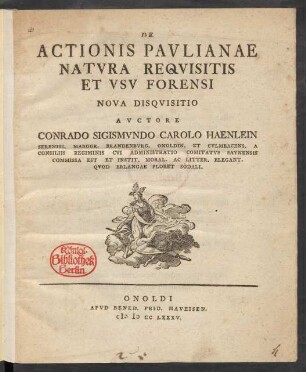 De Actionis Paulianae Natura Requisitis Et Usu Forensi Nova Disquisitio
