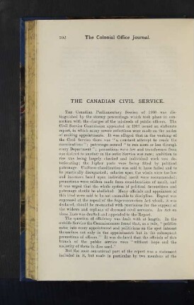 The Canadian Civil Service