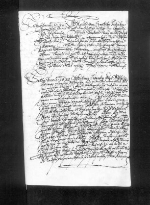 Biblia.522, Vorderseite mit Autograph : Biblia. Eingeklebtes Schriftstück zwischen letzter Druckseite und Hinterdeckel. Vorderseite mit Autograph von 1633. Blattgröße 29,3 x ca. 18,2 cm. Dresden: SLUB Biblia.522