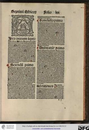 Circa initium septimi libri ethicorum Arestotelis queritur primo utrum post determinationem virtutum moralium et etiam intellectu alium in tractatu separato ethice determinandum sit de continentia, arguitur primo quod non...