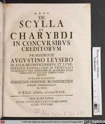 De Scylla Et Charybdii In Concvrsibvs Creditorvm