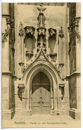Rochlitz. Portal an der Kunigundenkirche