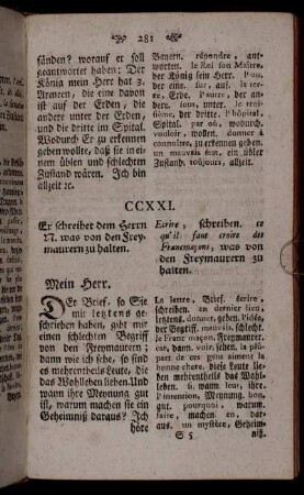 CCXXI - CCXXX