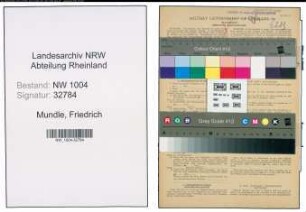 Entnazifizierung Friedrich Mundle , geb. 27.10.1902 (Kaufmann)