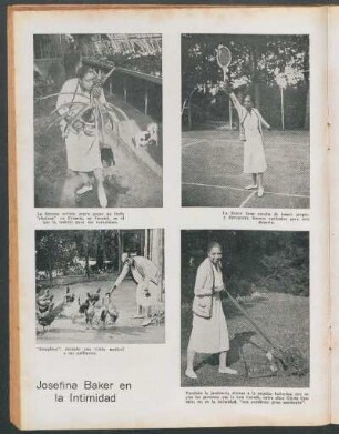 Josefina Baker en la intimidad