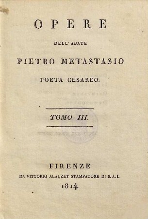 Opere : conforme l'ed, di Lucca del 1781, 3
