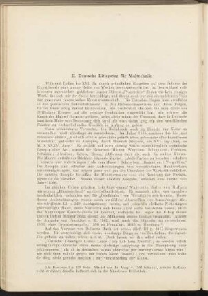 II. Deutsche Litteratur für Maltechnik.