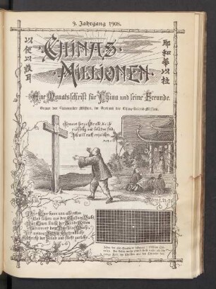 9.1908: Chinas Millionen : Organ d. Deutschen Zweiges der China-Inland-Mission ... Liebenzell