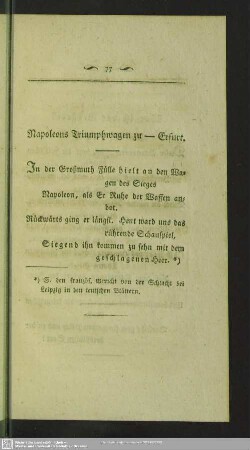 Napoleons Triumphwagen zu --- Erfurt