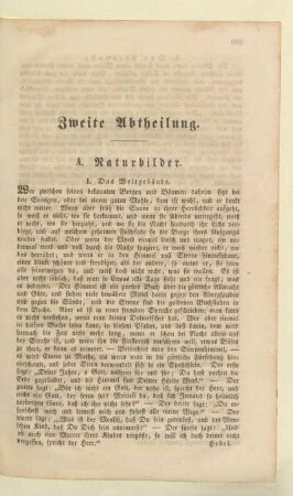 Zweite Abtheilung